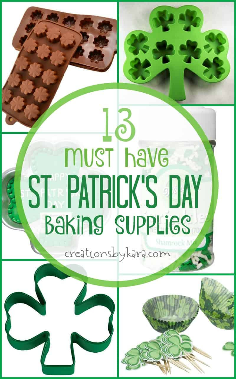 Fun St. Patricks Day Baking and Party Supplies - Creations 