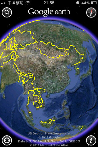Google Earth：谷歌卫星地图软件