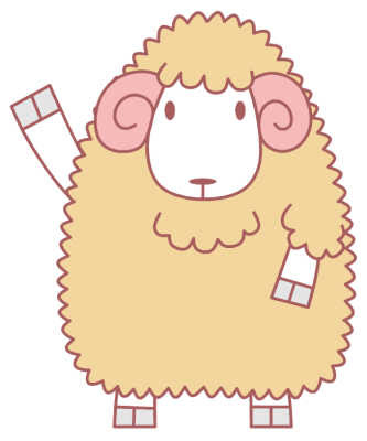 羊イラスト いよう 見本 Kmsys未年賀状イラスト素材集