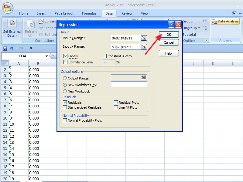 Regression-Analysis-Microsoft-Excel