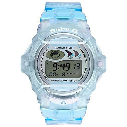 Casio Women's BG169R-1 Baby-G Blue Jelly Shock Resistant Sports Watch