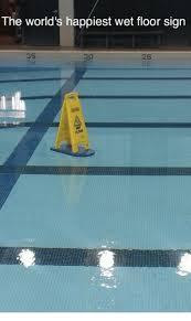 Swimming Meme By Wet Floor Sign Memedroid