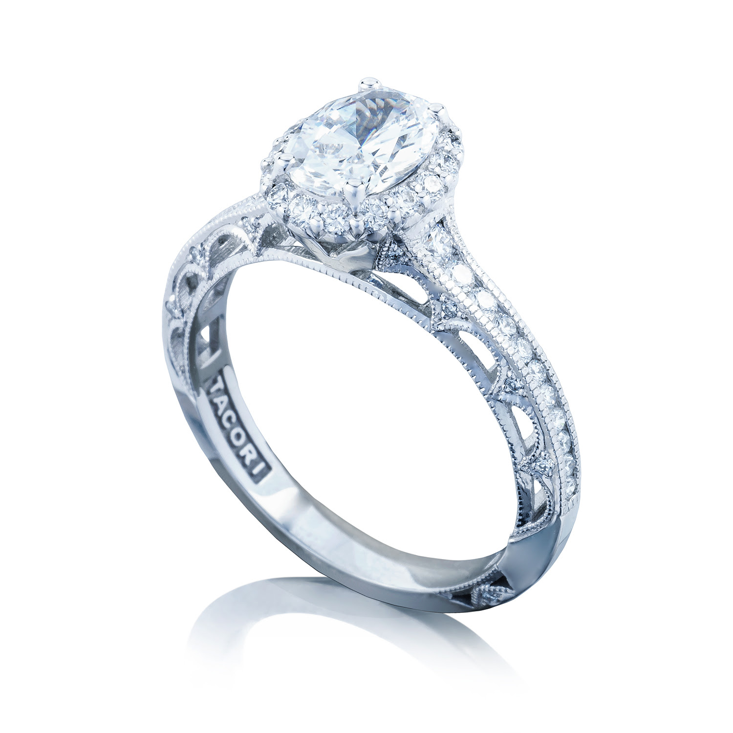 Tacori Engagement Rings Reverse Crescent Oval Setting Tacori Engagement Rings Reverse Crescent Oval Setting