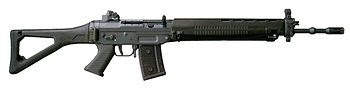 A SIG SG 550 assault rifle