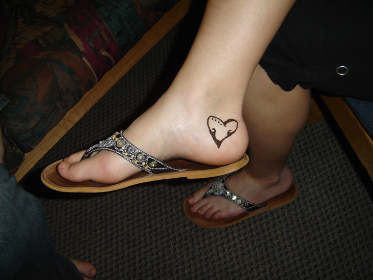 Heart Tattoo Designs Heart on heel.