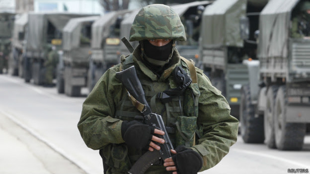 Tropas russas na Ucrânia. Foto: Reuters