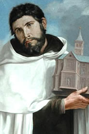 SAN AGABO CON HÁBITO CARMELITA
