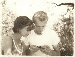 vintage polaroid: mom and dad, 1968