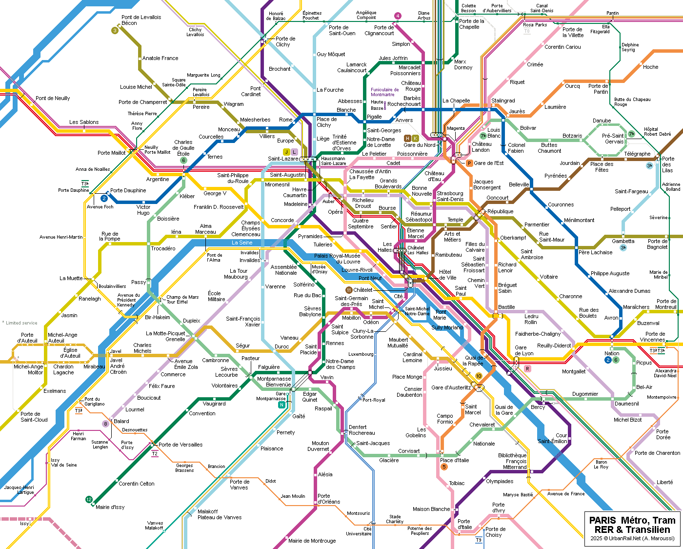 Map Of Paris Metro System