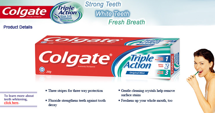 Colgate Oral Care products - Toothpastes, Toothbrushes and 