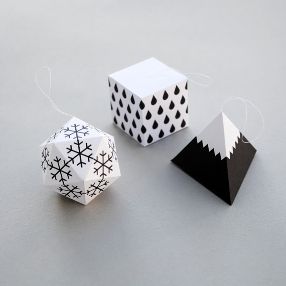 paper decorations by minieco // winter edition