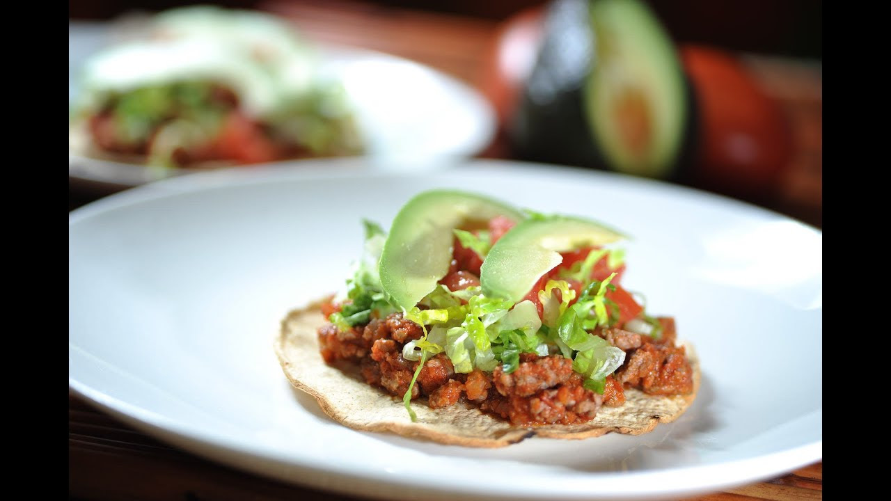 Tostadas de picadillo - Recetas de cocina mexicana - Como ...