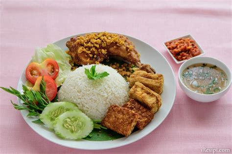 resepi nasi ayam penyet
