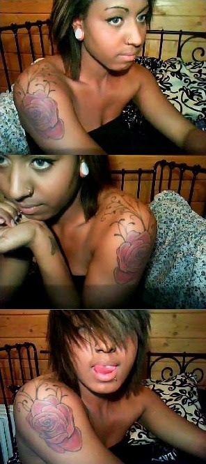 woman with tattoo
