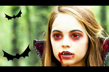 vampire face paint child