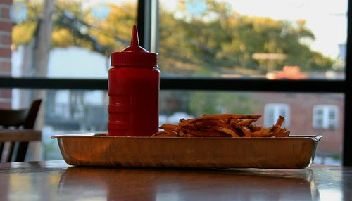 Still Life With Ketchup and Fries at Elevation Burger 