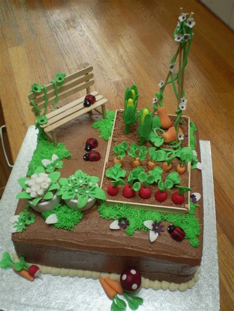ideas  garden cakes  pinterest vegetable