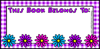 name tags for books - Clip Art Library