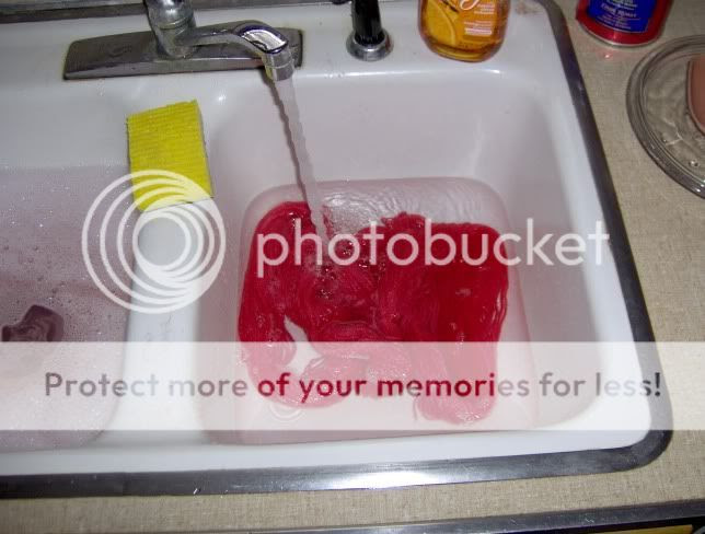 ... and the final rinse