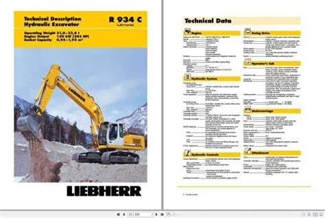 PDF Liebherr R934c R 934 C Operator S Manual Maintenance