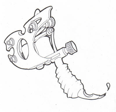Tattoo gun - lineart by ~BettieBoner on deviantART