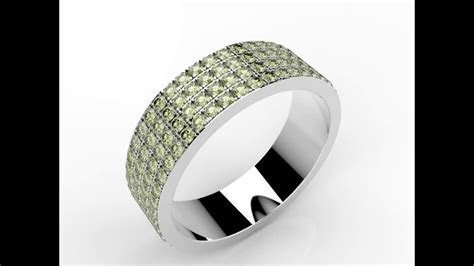 wedding rings bali rings platinium peridot green