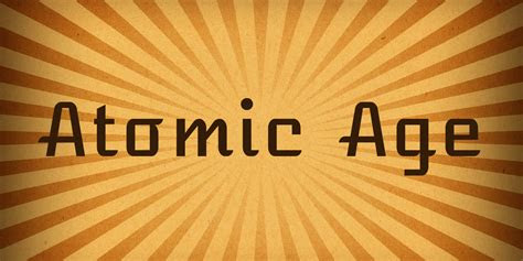atomic age font befontscom