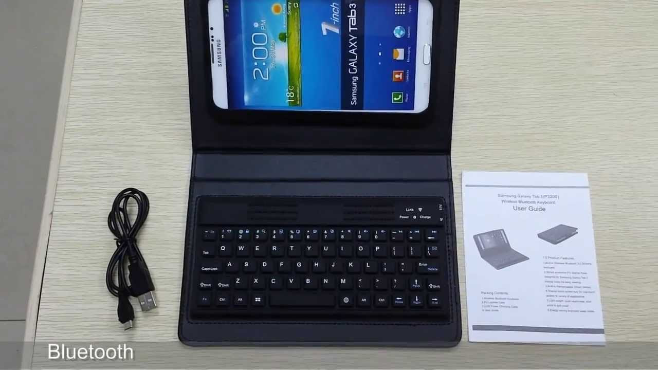 Bluetooth Keyboard Case For Samsung Galaxy Tab 3 7.0 P3200 ...