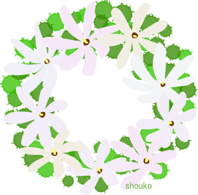 ティアレの花の無料イラスト フリー素材 夏の花 南国の花 Shoukoyamada イラストブログ