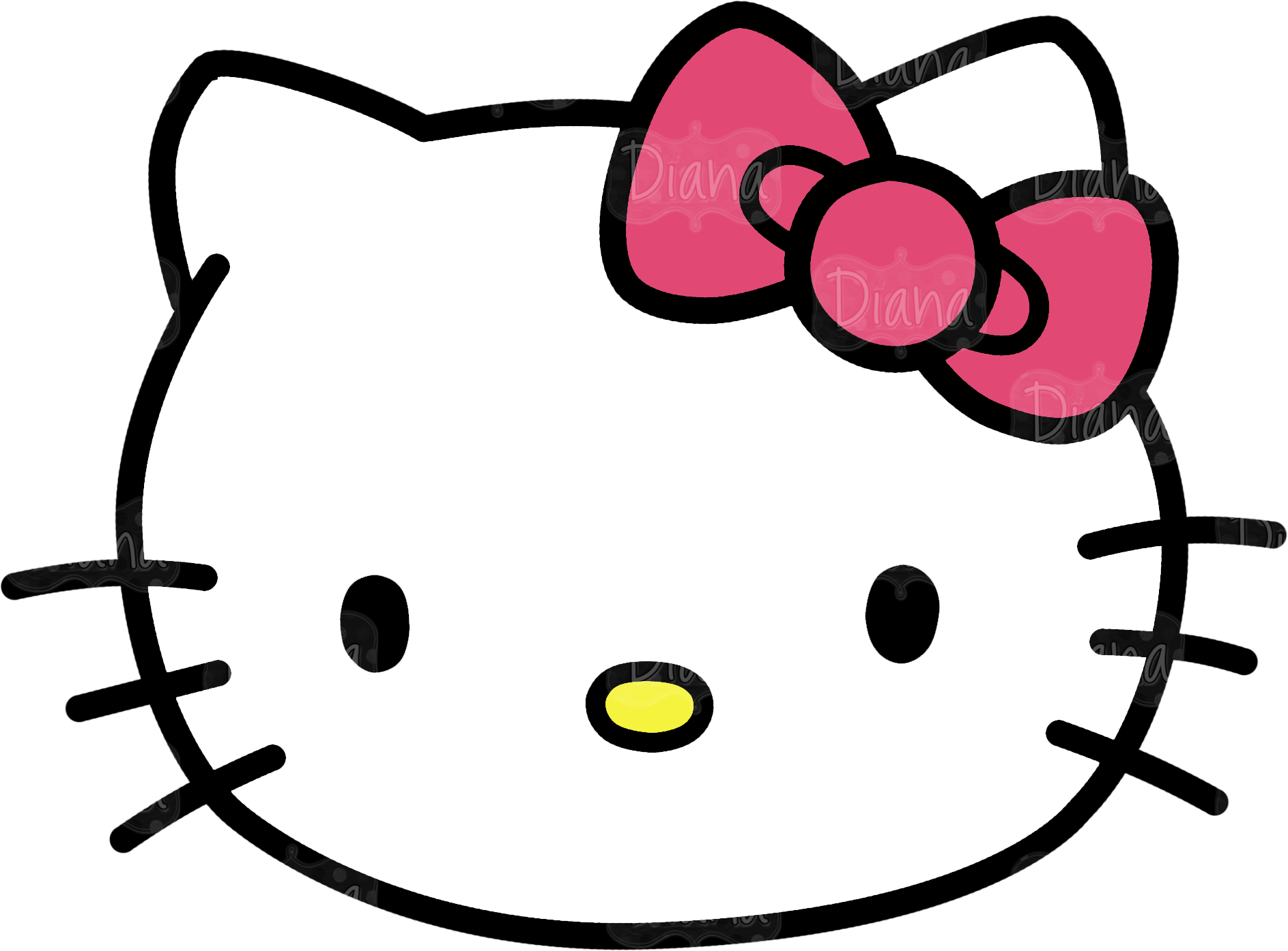 hello kitty head transparent Clip Art Library hello kitty head transparent Clip Art Library