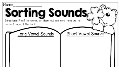 Free Worksheets On Long And Short Vowel Sounds