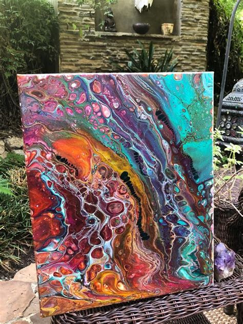A varnish is glass can be painted with acrylic paint. Pin by Jessica Lohmann on Acrylic Pouring | Acrylic