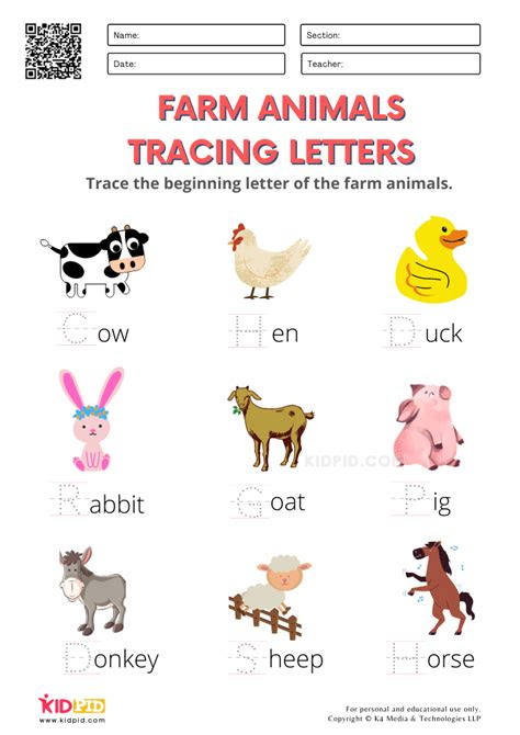 To keep your kids busy and learning about their favorite farm animal. farm animals worksheets for kindergarten kidpid