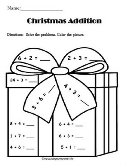 Christmas Math Games & Activities | Math Game Time