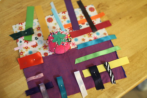 Ribbon blanket.