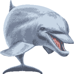 リアルタッチ海豚 No 1 リアルいるかのイラスト アイコン 条件付フリー素材集 スマホなど携帯電話対応