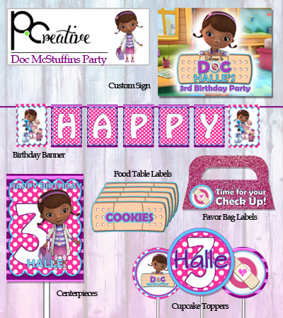Doc McStuffins Party Printable · P.Creative · Online Store ...