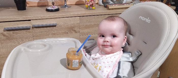 La chaise haute Carla Nania de chez Mycarsit