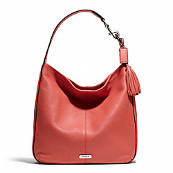 AVERY LEATHER HOBO - COACH f23309 - SILVER/SIENNA