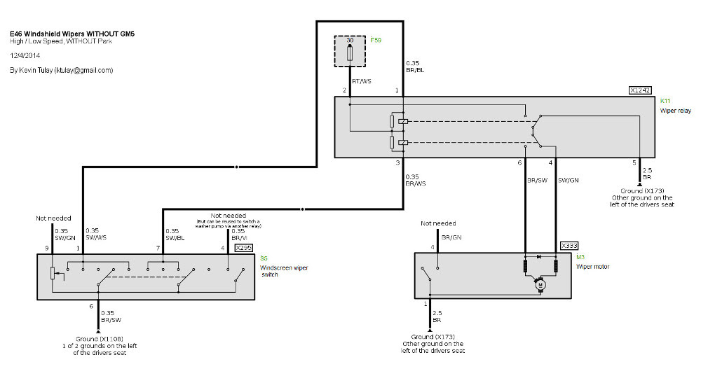 E46 Windshield Wipers WITHOUT GM5 - E46Fanatics