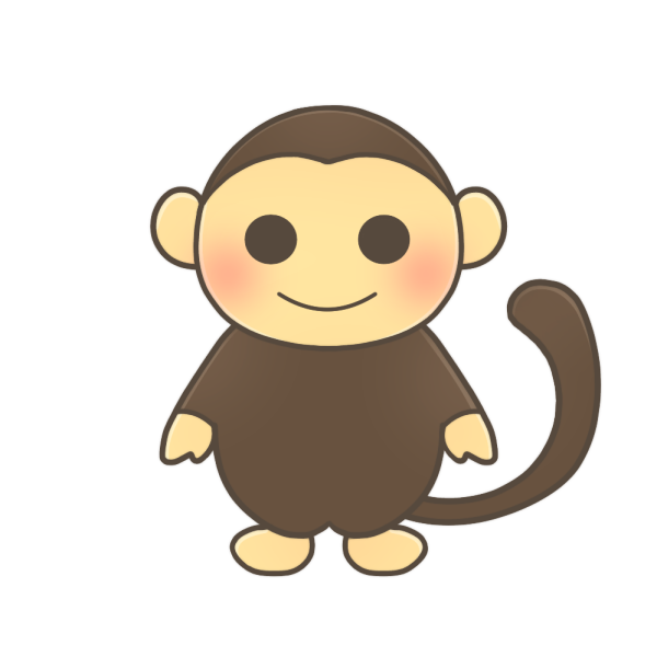 さるのイラスト かわいいフリー素材が無料のイラストレイン