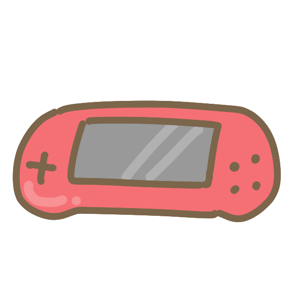 ポータブルゲーム機 白 のイラスト かわいいフリー素材が無料のイラストレイン