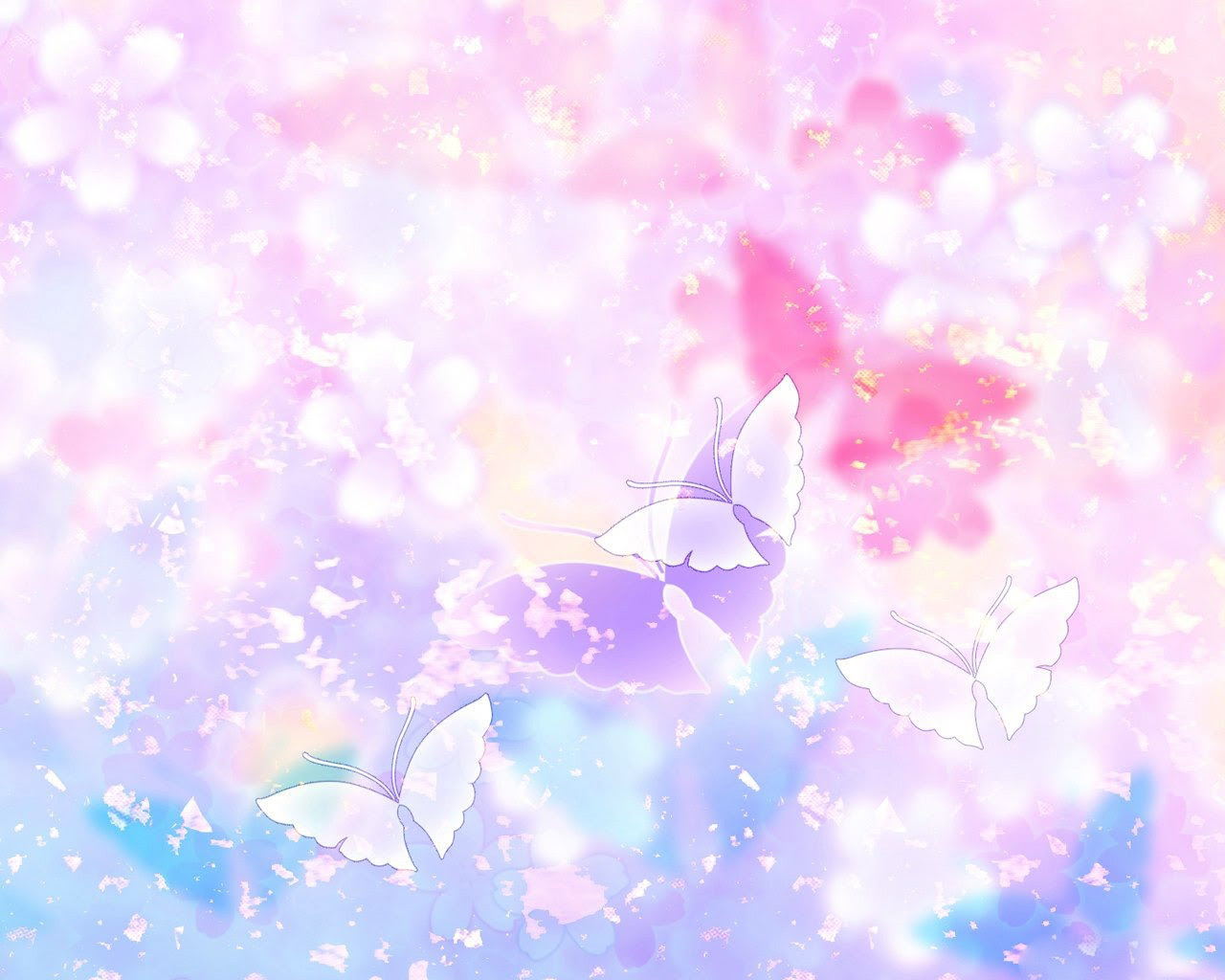 Pink Butterfly Wallpaper Flower - WallpaperSafari
