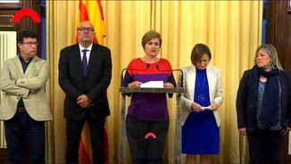 Simó compareixent aquest migdia al Parlament