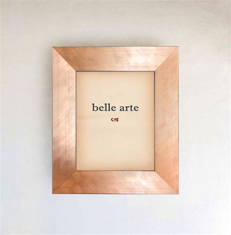 brushed copper rose gold metal finish picture frame