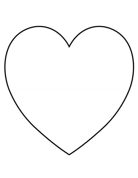  printable heart shape template clipart best