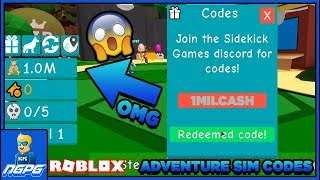 Ngpg - 1 million cash code for roblox adventure simulator