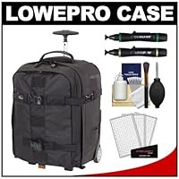 Lowepro Pro Runner x350 AW Digital SLR Camera Backpack Case with Wheels + Kit for Canon EOS 70D, 6D, 5D Mark III, Rebel T3, T5i, SL1, Nikon D3100, D3200, D5200, D7100, D600, D800, Sony Alpha A65, A77, A99