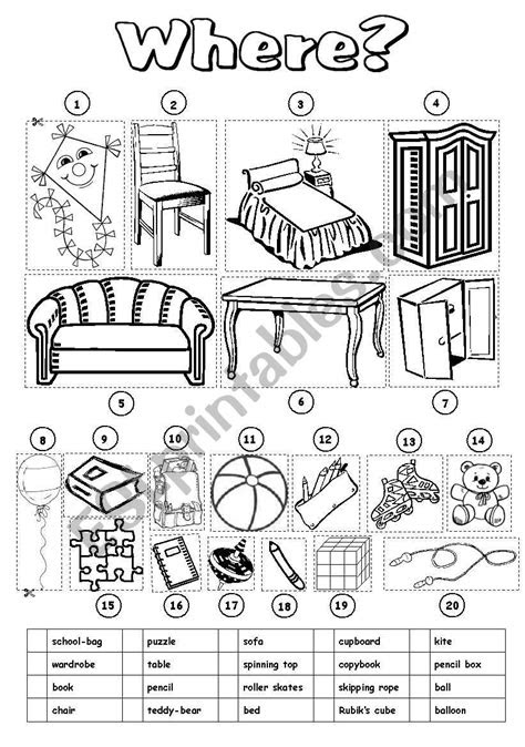 Where? - ESL worksheet by gabitza