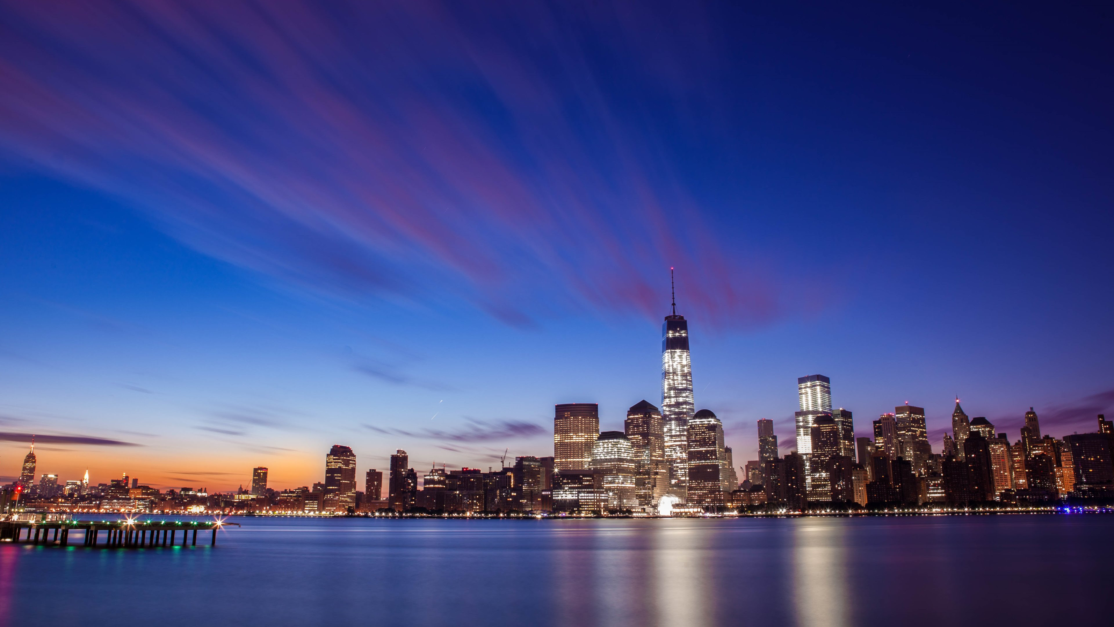 New York City Skyline Wallpaper 4K | Wide Screen Wallpaper ...